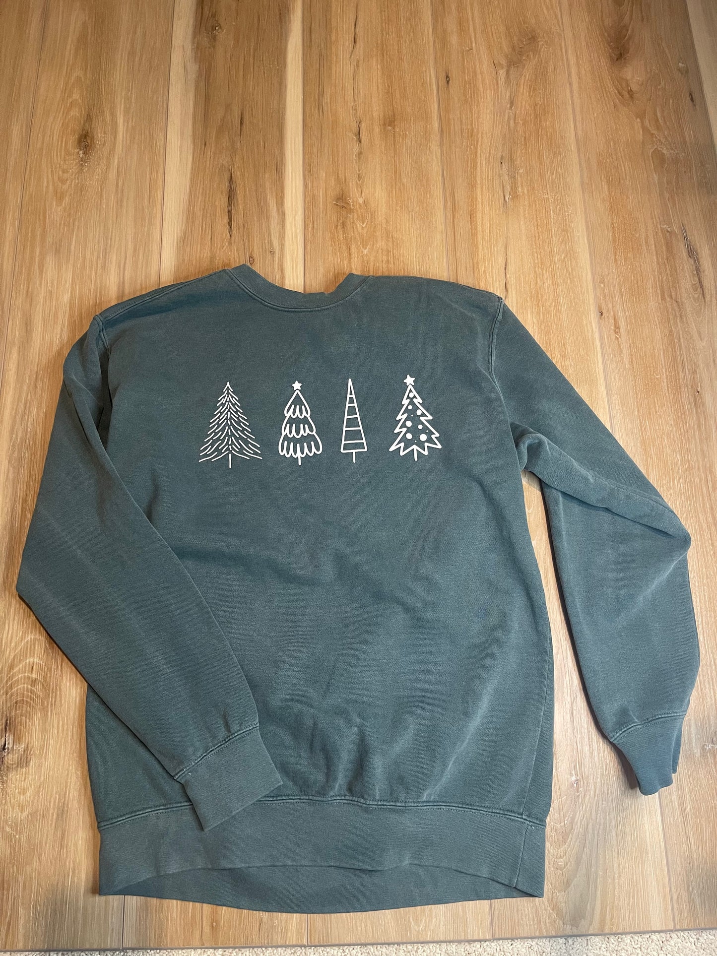 Green Trees Crewneck sweater