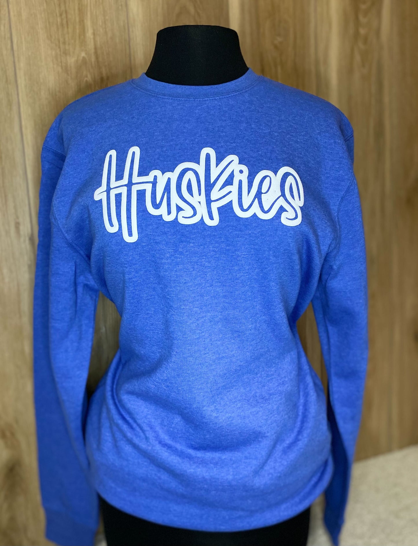 Adult - Blue Long sleeve huskies