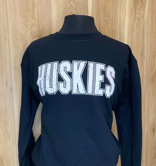 Adult - Black Huskies shirt