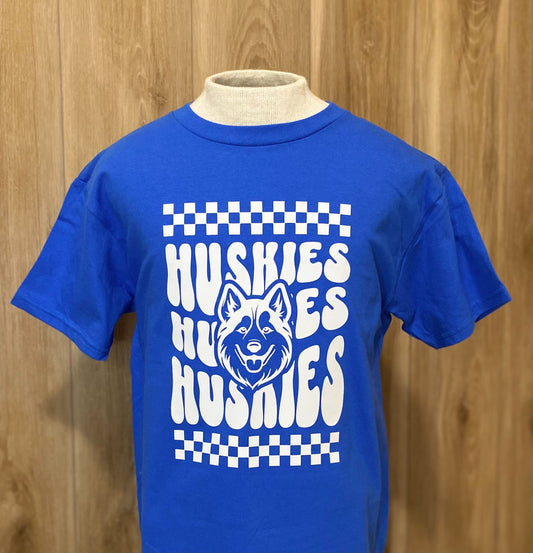 Youth - Blue Huskies Huskies Huskies Shirt
