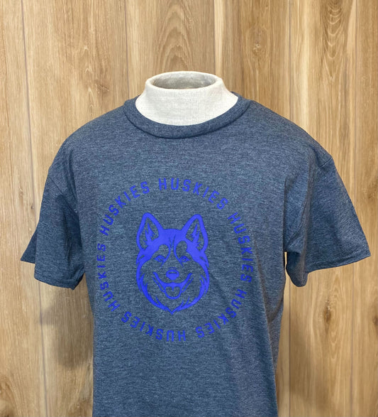 Youth - Grey Circle Huskies T-shirt