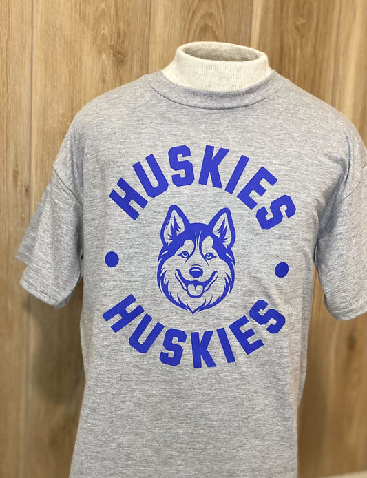 Youth - Heather Grey Huskies Shirt