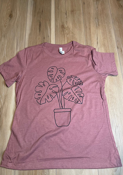 Maroon Houseplant T-shirt